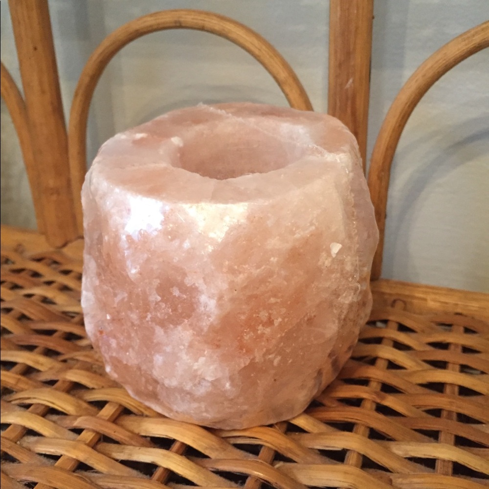 Salt Rock Candle Holder Fits Tea Light
